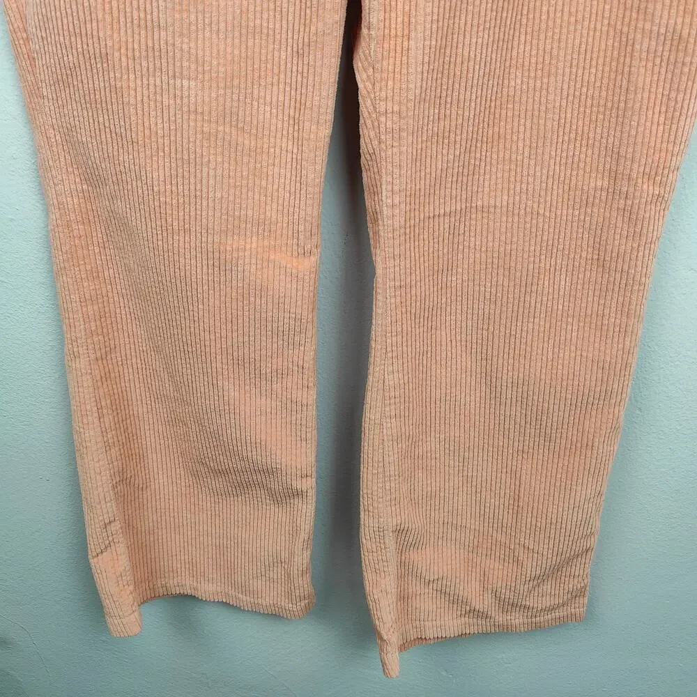 Levi's Math Club Flare Corduroy Trouser Pants Womens 30 Light Orange Wide Leg - Picture 4 of 10